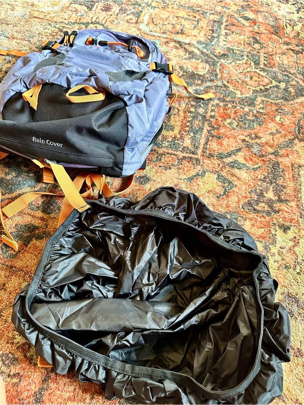 Eddie Bauer Purple and Orange Daypack Backpack - Picture 5 of 7